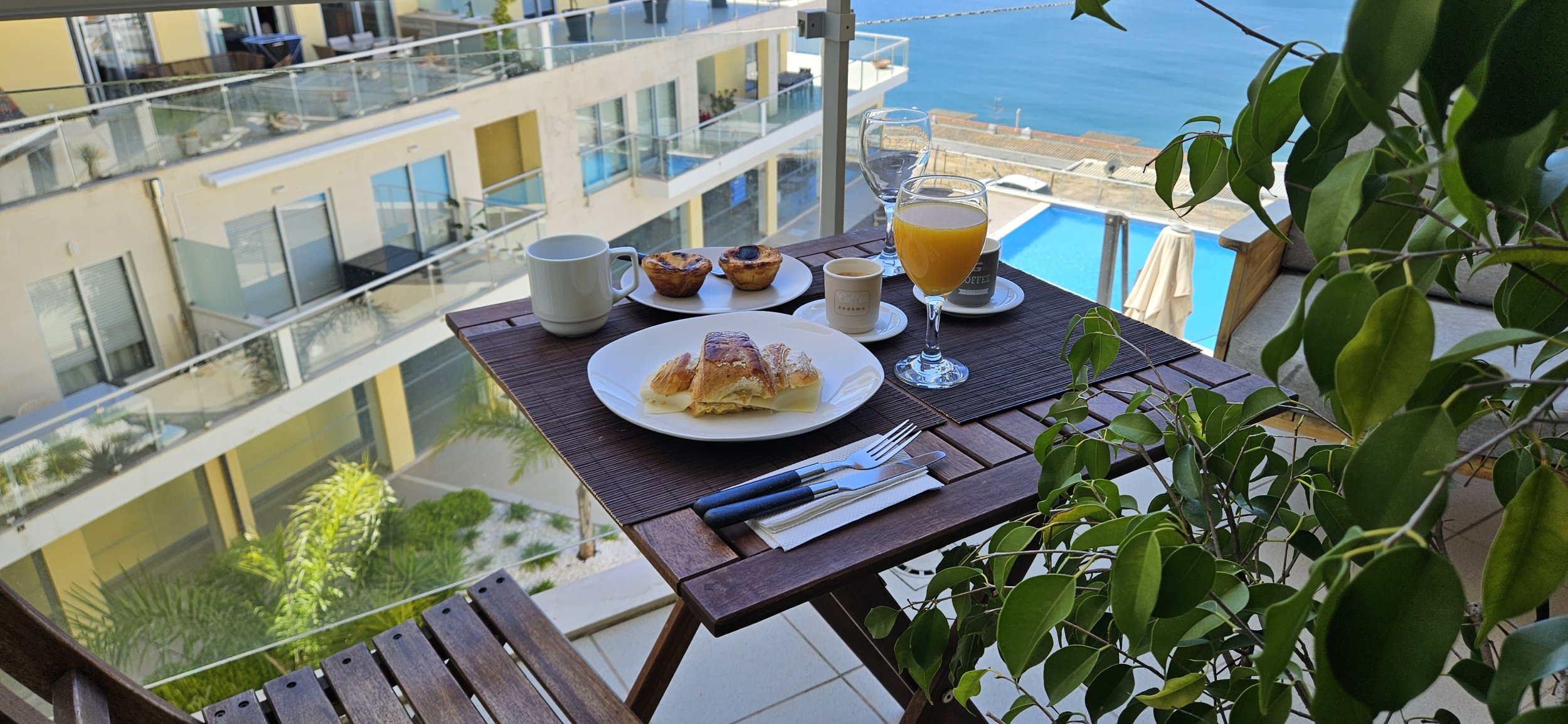 Balcony with sea view