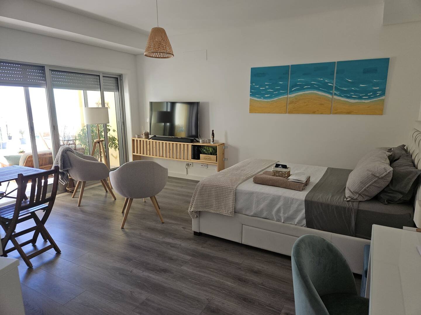 Modern studio bedroom